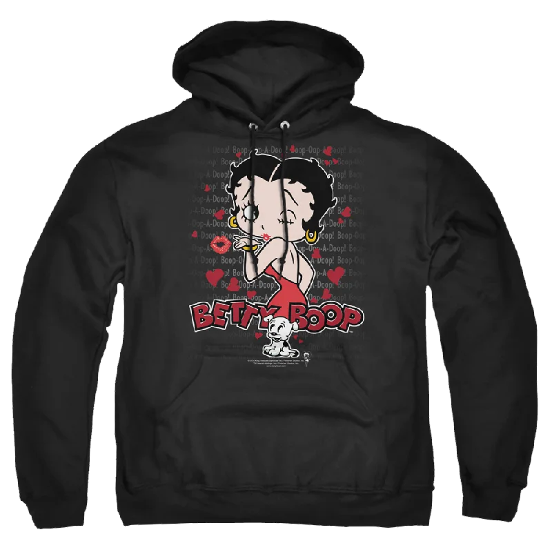 Betty Boop Classic Kiss - Pullover Hoodie Fleece Warm Pullover