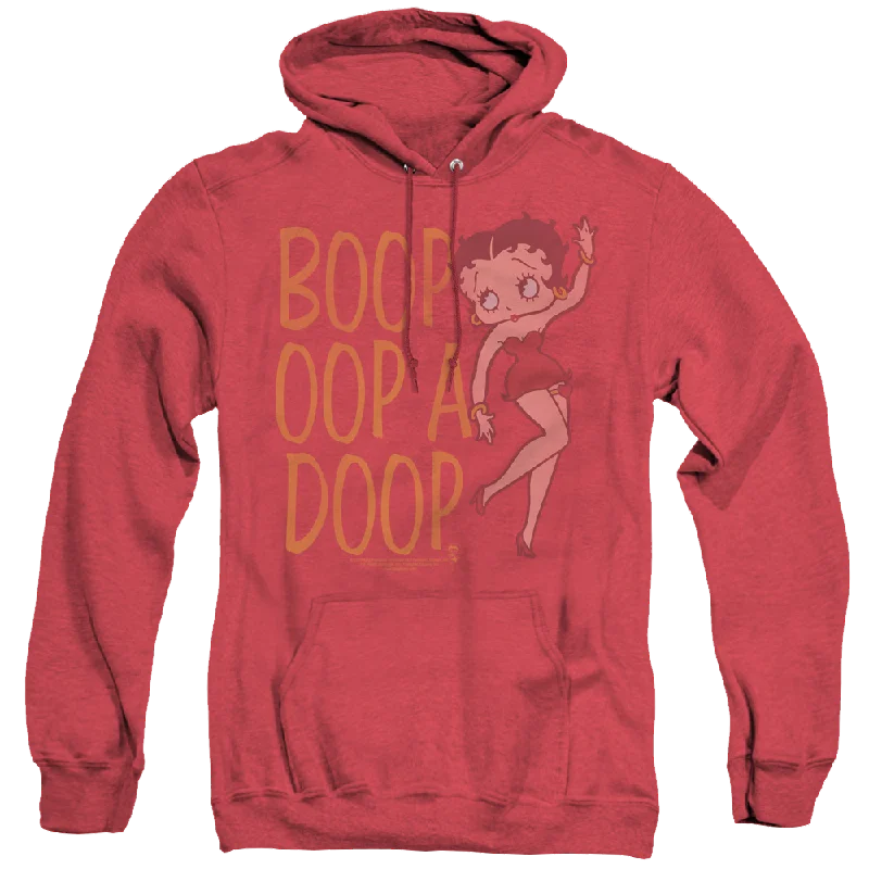 Betty Boop Classic Oop - Heather Pullover Hoodie Zipper Front Cardigan