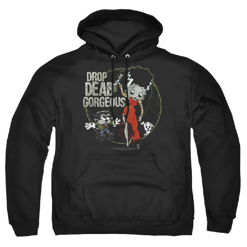 Betty Boop Drop Dead Gorgeous - Pullover Hoodie Ruffle Sleeve Feminine
