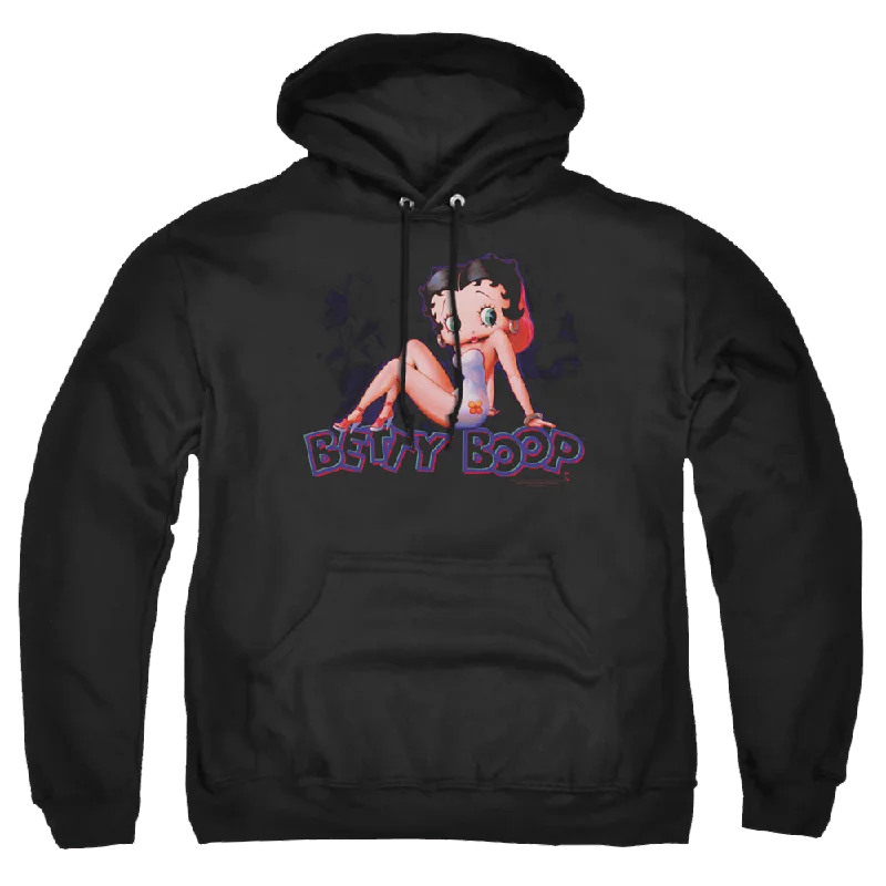 Betty Boop Glowing - Pullover Hoodie Halter Neck Top