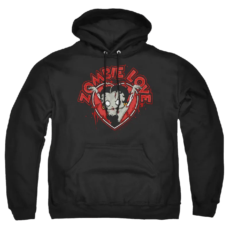 Betty Boop Heart You Forever - Pullover Hoodie Slim Sleeve Pullover