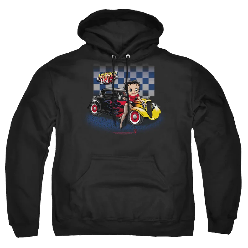 Betty Boop Hot Rod Boop - Pullover Hoodie Set Sleeve Pullover