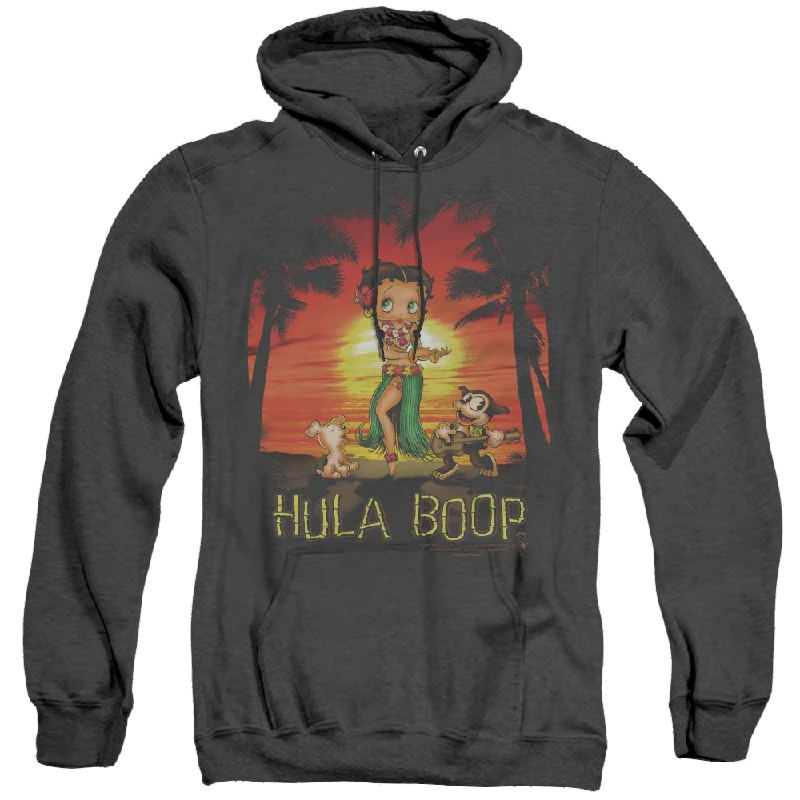 Betty Boop Hulaboop - Heather Pullover Hoodie Plunging Neck Pullover