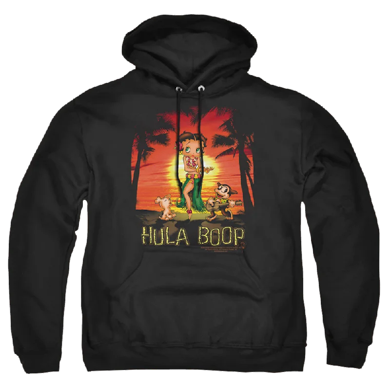 Betty Boop Hulaboop - Pullover Hoodie Port Neck Pullover