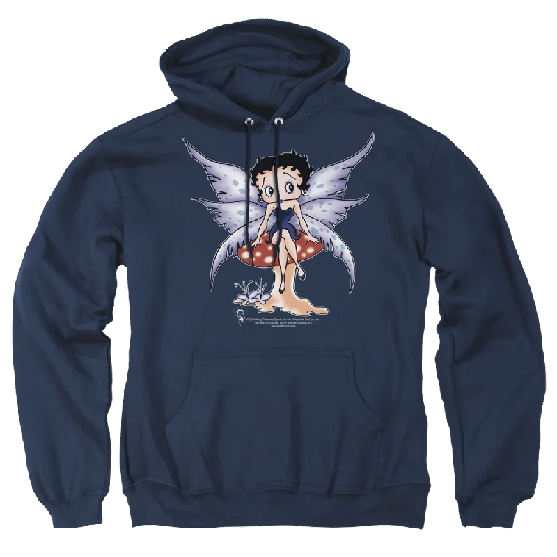 Betty Boop Mushroom Fairy - Pullover Hoodie Short Puff Sleeve