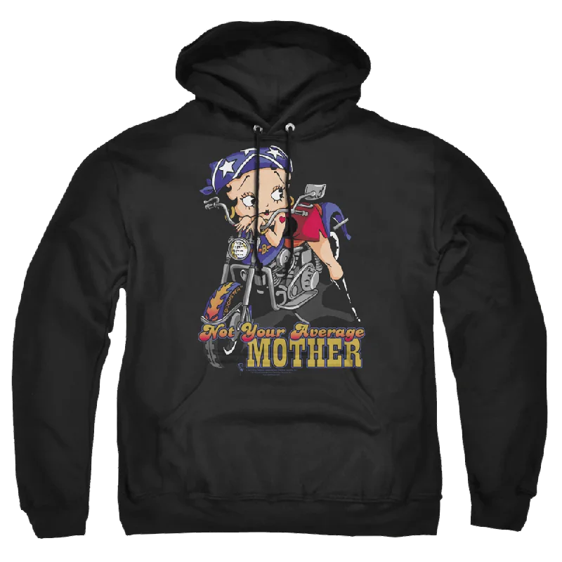 Betty Boop Not Your Average Mother - Pullover Hoodie Kimono Neck Pullover