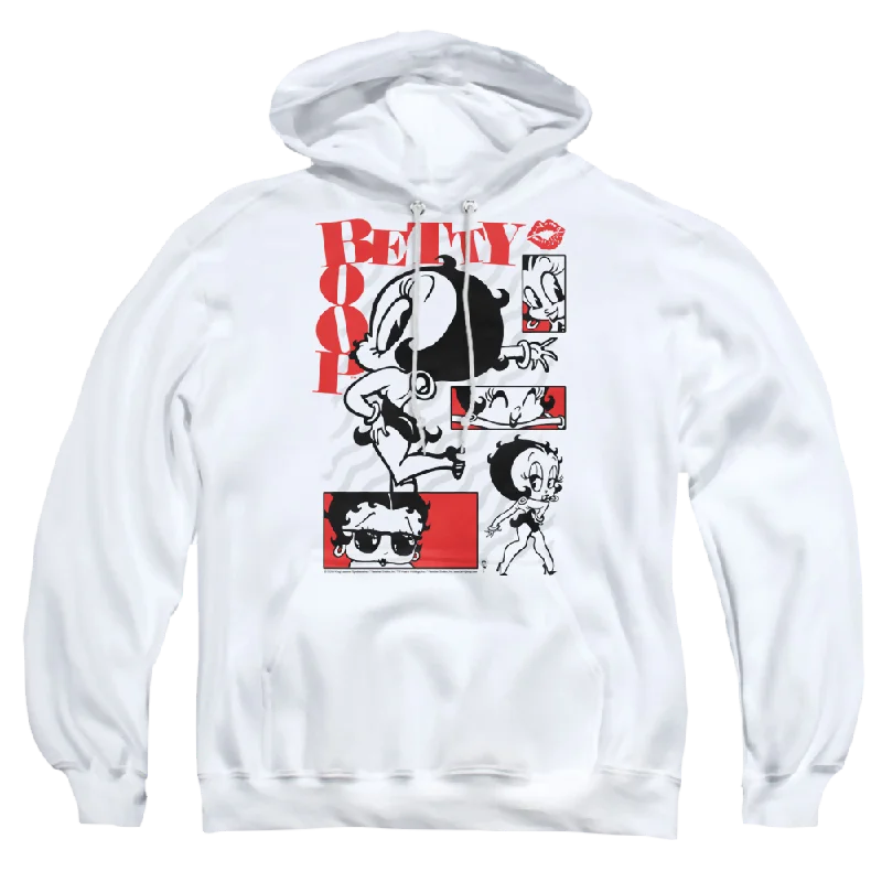 Betty Boop Stylin Snaps - Pullover Hoodie Elbow Length Sleeve