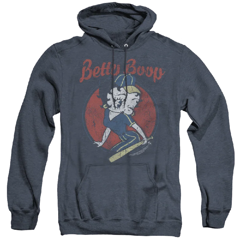 Betty Boop Team Boop - Heather Pullover Hoodie Sarouel Sleeve Pullover