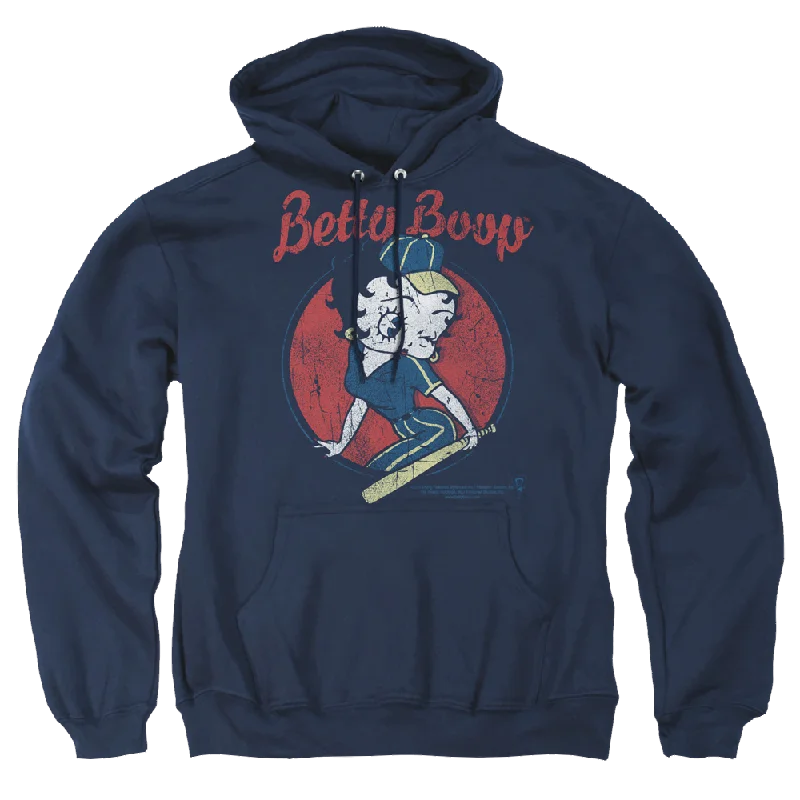Betty Boop Team Boop - Pullover Hoodie Shirred Sleeve Feminine