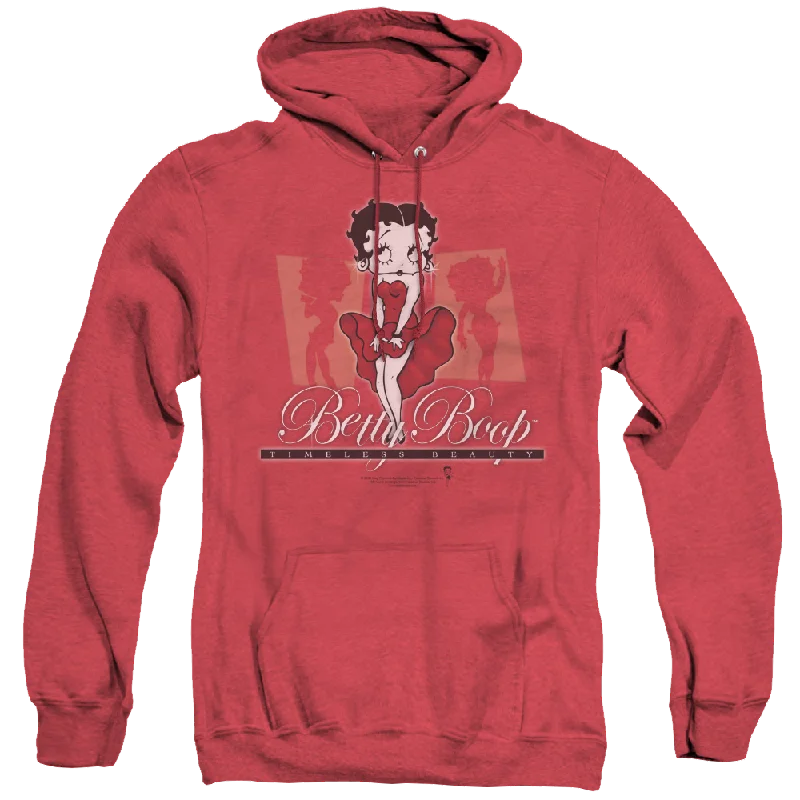 Betty Boop Timeless Beauty - Heather Pullover Hoodie Square Neck Pullover
