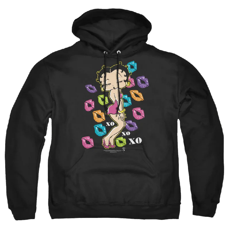 Betty Boop Tripple Xo - Pullover Hoodie Angora Wool Cozy
