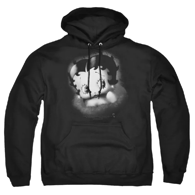 Betty Boop Vintage Star - Pullover Hoodie One Shoulder Top