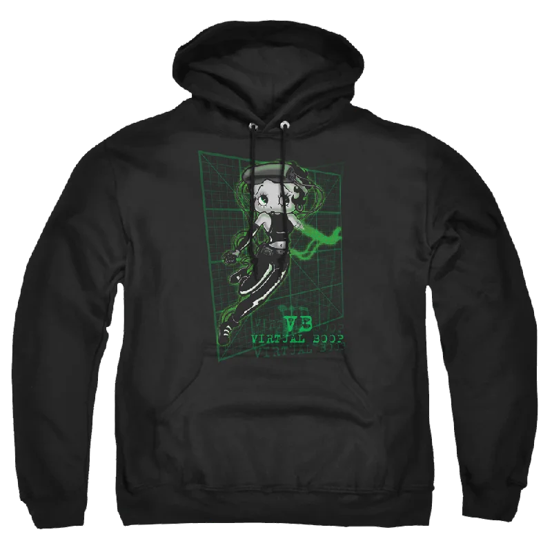Betty Boop Virtual Boop - Pullover Hoodie Flutter Sleeve Feminine