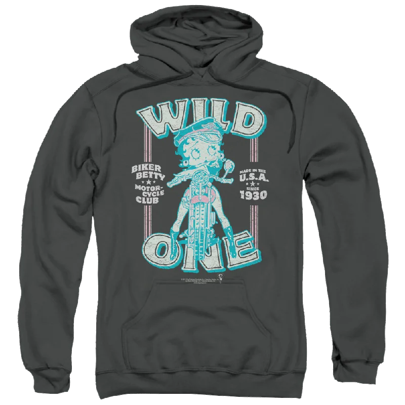 Betty Boop Wild One - Pullover Hoodie Thick Cable Knit