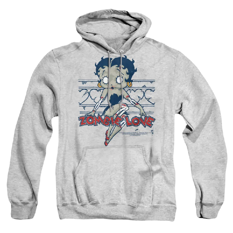 Betty Boop Zombie Pinup - Pullover Hoodie Tapered Sleeve Pullover