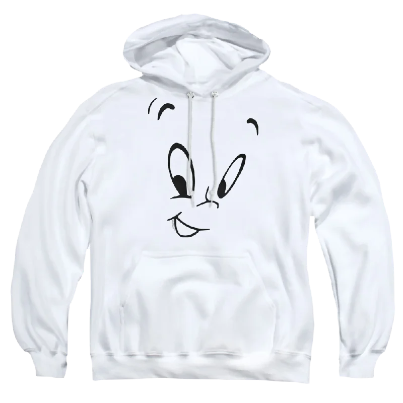 Casper the Friendly Ghost Face - Pullover Hoodie Boyleg Sleeve Pullover
