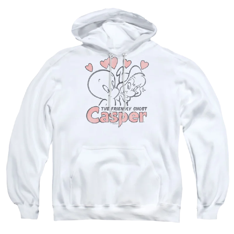 Casper the Friendly Ghost Hearts - Pullover Hoodie Cold Shoulder Design