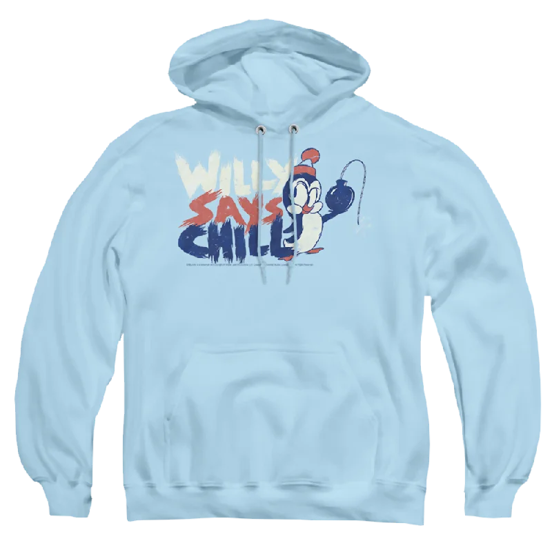 Chilly Willy I Say Chill - Pullover Hoodie Hooded Pullover Sweater