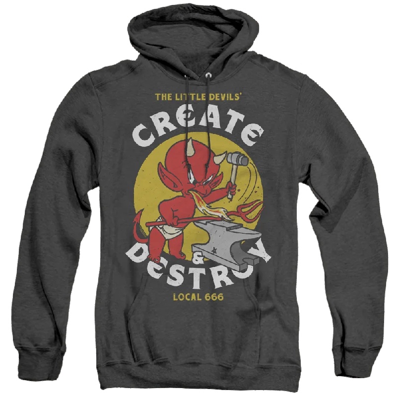 Hot Stuff Local Devils - Heather Pullover Hoodie Textured Knit Design