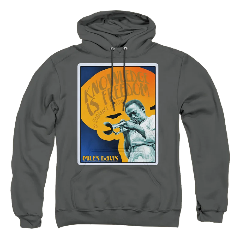 Miles Davis Knowledge And Ignorance - Pullover Hoodie Textured Knit Design