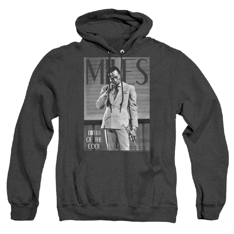 Miles Davis Simply Cool - Heather Pullover Hoodie Angora Wool Cozy