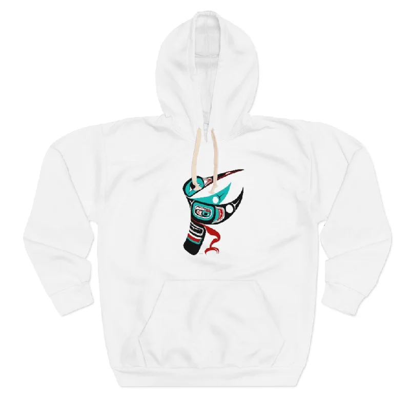 Hummingbird Premium Unisex Pullover Hoodie Crew Neck Wool