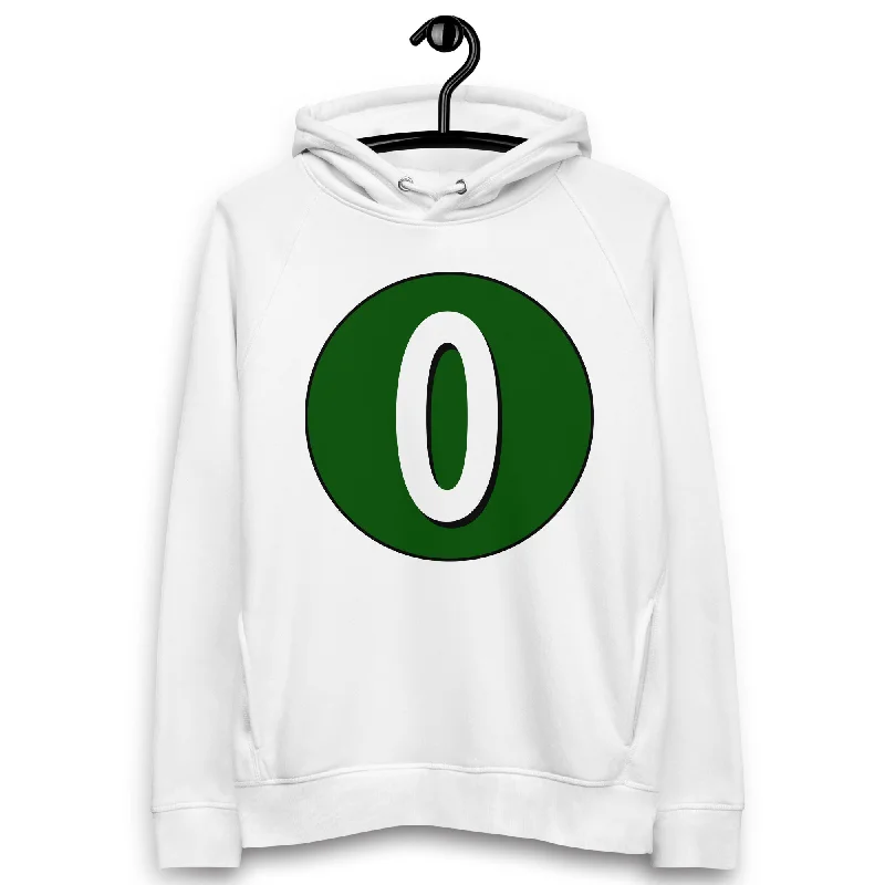 Unisex pullover hoodie: White on Hunter Green 0 Long Sleeve Pullover