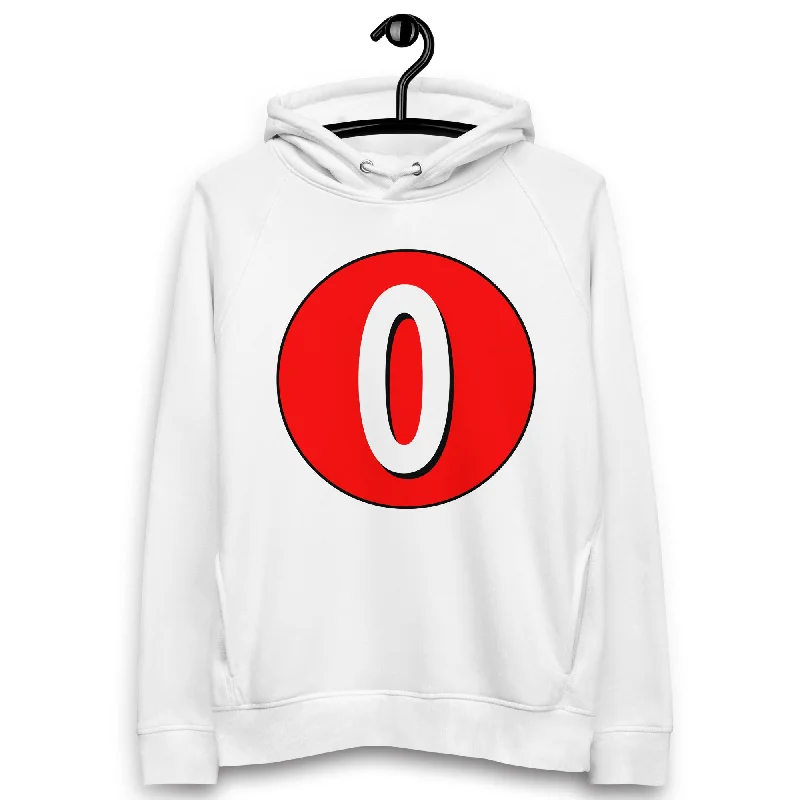 Unisex pullover hoodie: White on Red 0 Faux Fur Trim