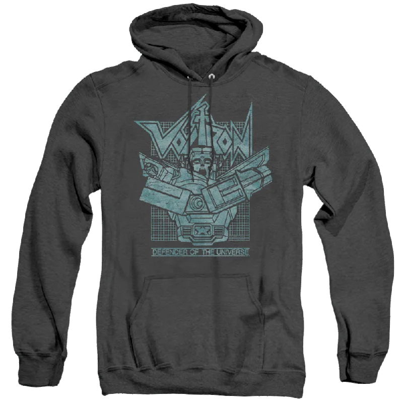 Voltron Defender Rough - Heather Pullover Hoodie Long Bell Sleeve