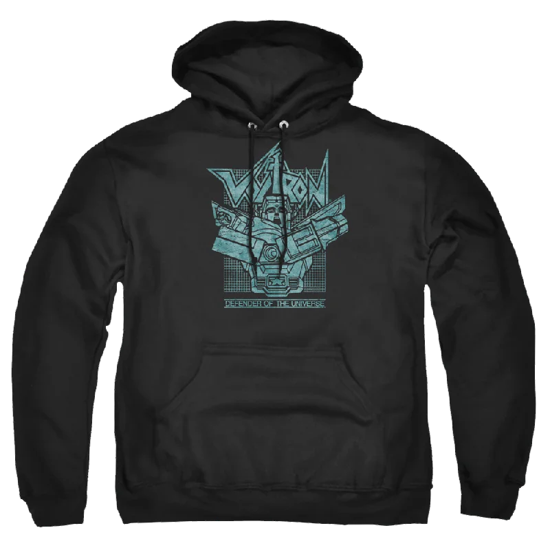Voltron Defender Rough - Pullover Hoodie Lantern Sleeve Elegant