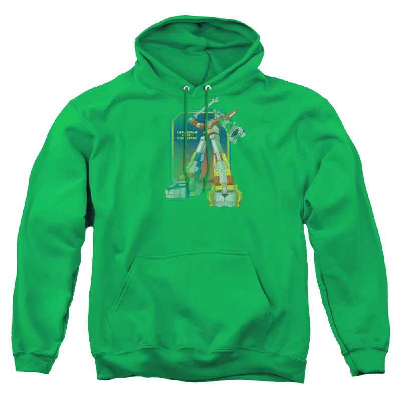 Voltron Distressed Defender - Pullover Hoodie Over Sleeve Pullover