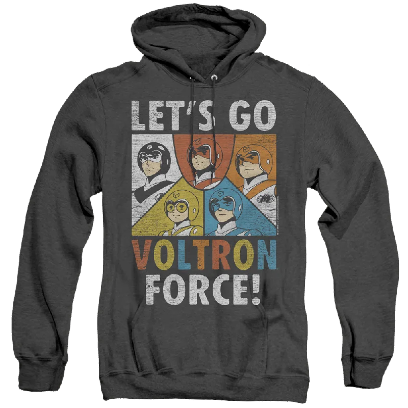 Voltron Force - Heather Pullover Hoodie Notched Neck Pullover