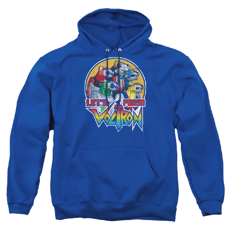 Voltron Lets Form - Pullover Hoodie Sheath Sleeve Elegant