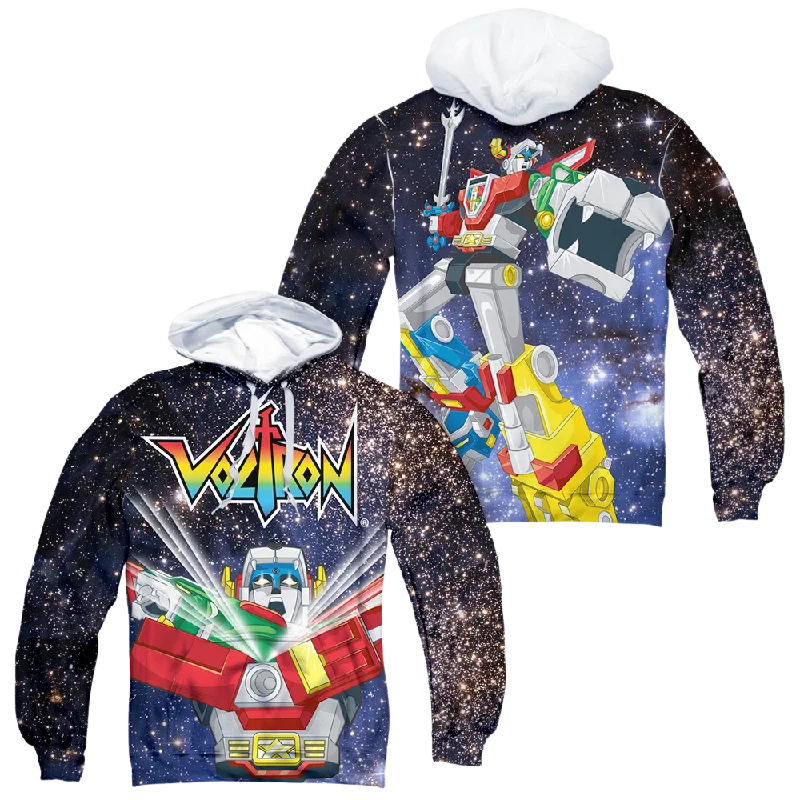 Voltron Space Defender (Front/Back Print) - All-Over Print Pullover Hoodie Elbow Length Sleeve
