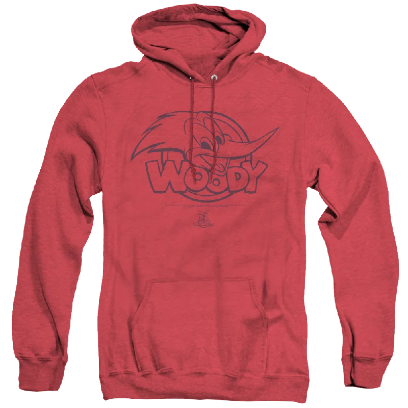 Woody Woodpecker Big Head - Heather Pullover Hoodie Cashmere Luxurious Pullover