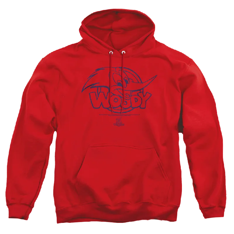 Woody Woodpecker Big Head - Pullover Hoodie Chenille Soft Sweater