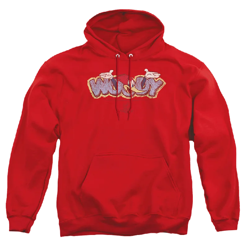 Woody Woodpecker Sketchy Bird - Pullover Hoodie Batwing Sleeve Top