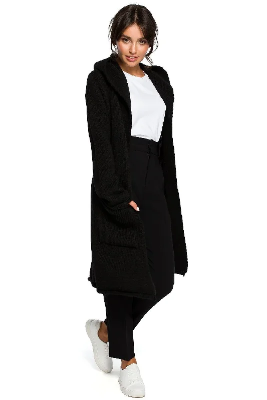 Long Warm Cardigan Bright Pastel Dark