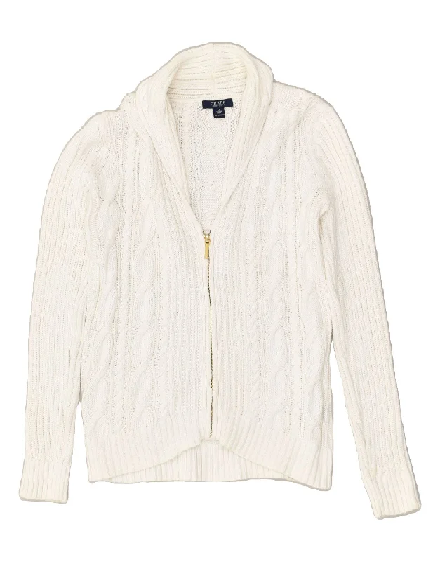 CHAPS Womens Cardigan Sweater UK 14 Medium White Cotton Asymmetrical,ymmetric Pencil Cardigan CHAPS Womens Cardigan Sweater UK 14 Medium White Cotton Asymmetrical,ymmetric Pencil Cardigan