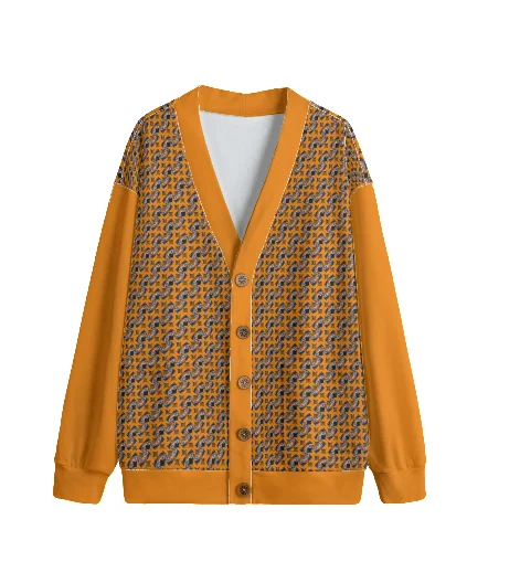 Diamond Sun V-neck Knitted Hacci Fleece Cardigan With Button Closure Terry Blend Velvet Blend Canvas Blend Diamond Sun V-neck Knitted Hacci Fleece Cardigan With Button Closure Terry Blend Velvet Blend Canvas Blend