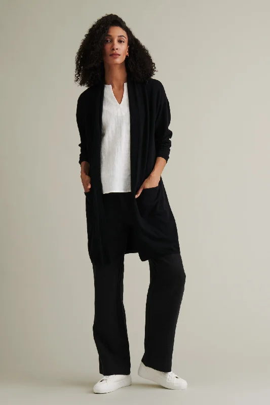 Korpoström Cardigan Black Nylon Fabric Polyester Fabric Spandex Fabric