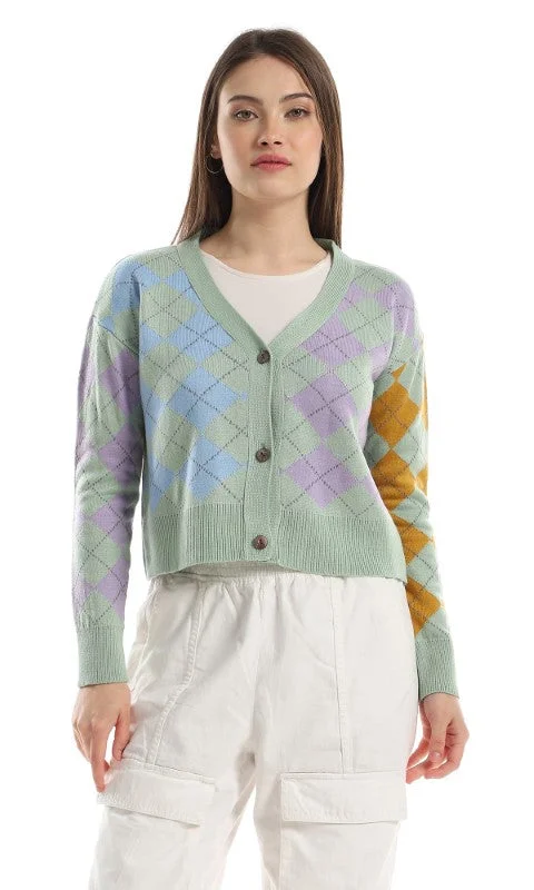 O161511 Women Cardigan Crew Neck V-Neck Turtle Neck