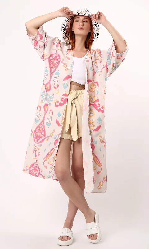 O189717 Women Cardigan Mesh Blend Leather Blend Suede Blend