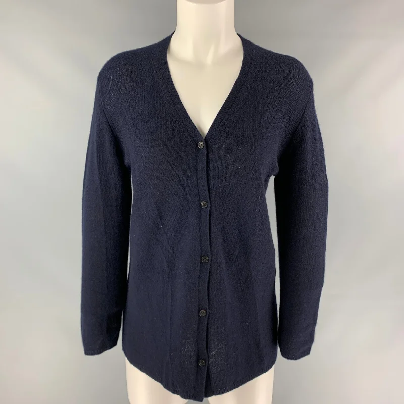 TSE Size XS Navy Cashmere Oversized Cardigan Soft Cozy Warm