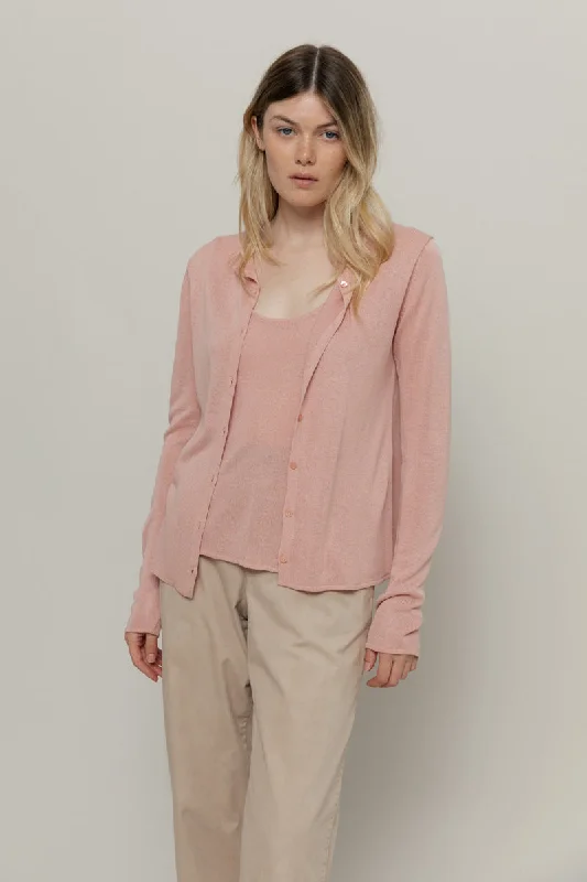 Vanessa Viscose Cardigan Mesh Cardigan Canvas Denim