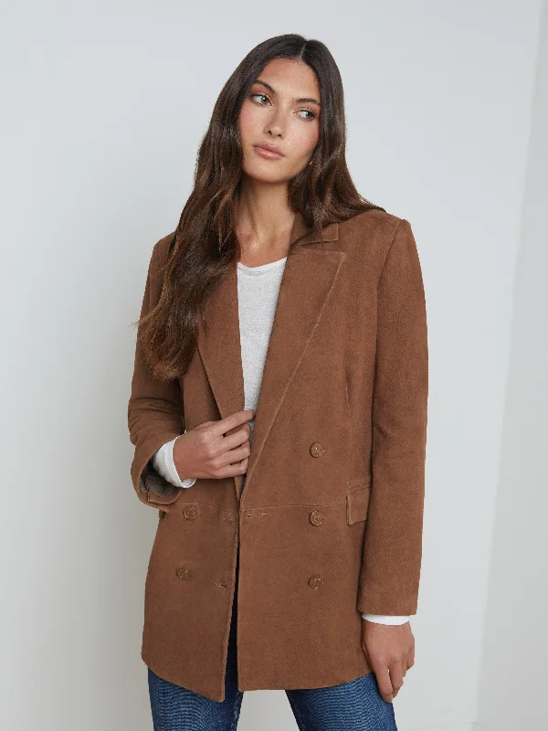 Aimee Suede Blazer Women's Vintage Jacket