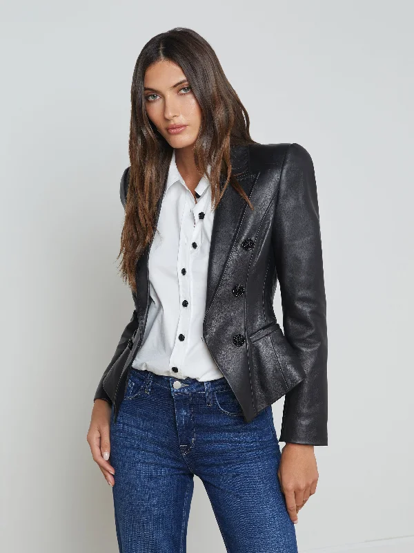 Andalusia Leather Blazer Women's Boutique Suit