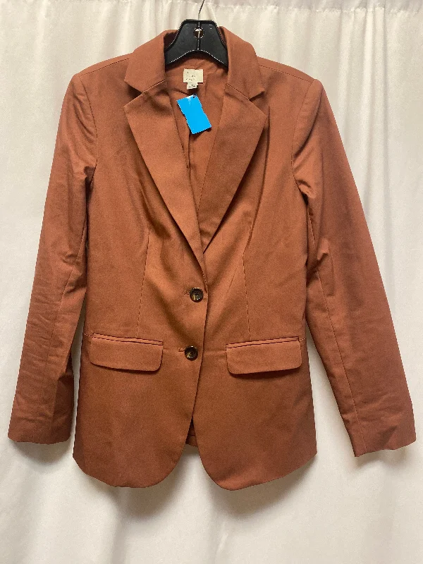 Blazer By A New Day In Brown, Size: Xs Women's Brand Blazer