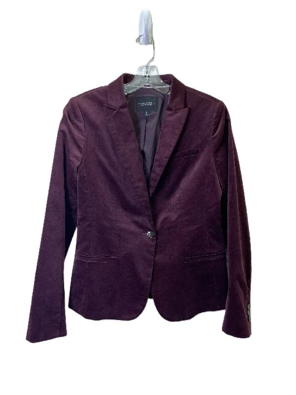 Blazer By Banana Republic In Red, Size: M Cotton Blend Blazer