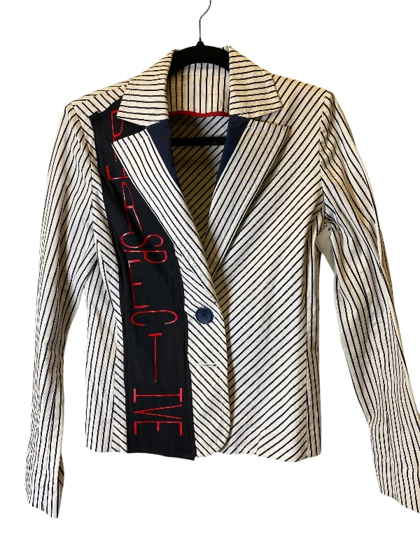 Blazer By Cmc In Striped Pattern, Size: S Women's Fashion Blazer